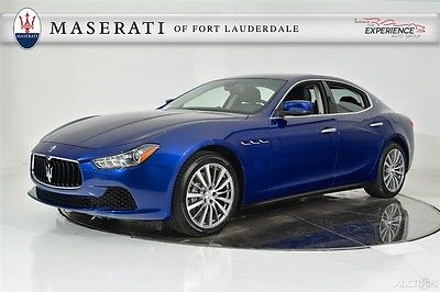 2016 Maserati Ghibli  Extended Leather Contrast Stitching Mica Paint Camera Keyless Entry Navigation