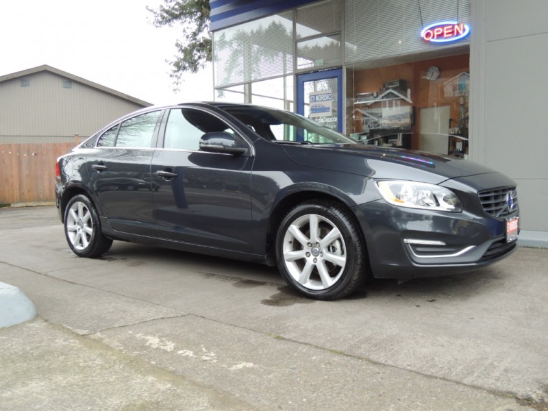 2016 Volvo S60 T5 Drive-E Premier, Savile Grey, Charcoal Heated Leather, Moonroof