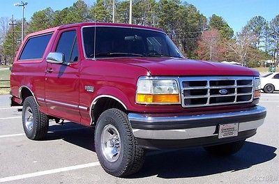 1993 Ford Bronco XLT 4X4 FUEL INJ 5.8L 351 A SHARP COLD AC WAGON CLEAN SOLID LOOKING 4WD CAPTINS CHAIRS NEW 31-10S ORG CONDTION WELL KEPT MACHINE