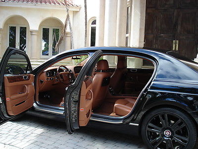 2011 Bentley Flying Spur 4 Door Sedan FLORIDA, FLYING SPUR, RARE 2 REAR SEAT OPTION, BLACK 21 RIMS