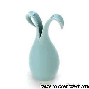 Modern Blossoming Ceramic Accent Vase