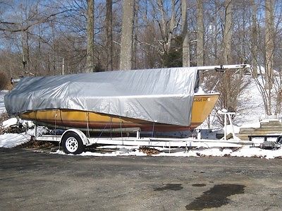 1975 Catalina 22 Pop Top Project Sailboat and Trailer