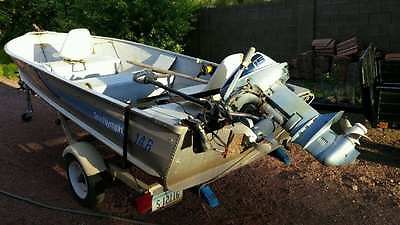 Sea Nymph 14R + Trailer + 15HP outboard + trolling motor + Depth Finder + extras