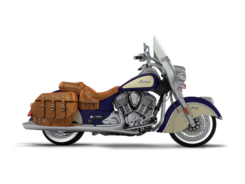 2017 Indian Chief Vintage Springfield Blue Over Ivory Cream