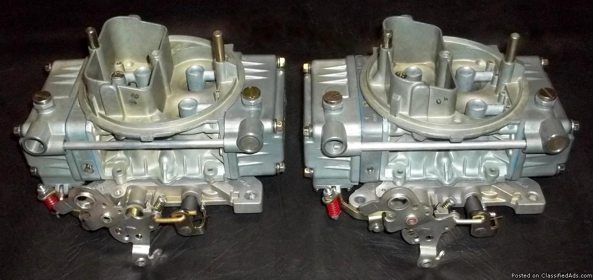 Set Of 2 Rebuilt Holley 9776 / 450 cfm Carburetors For Tunnel Ram / Dual Quad