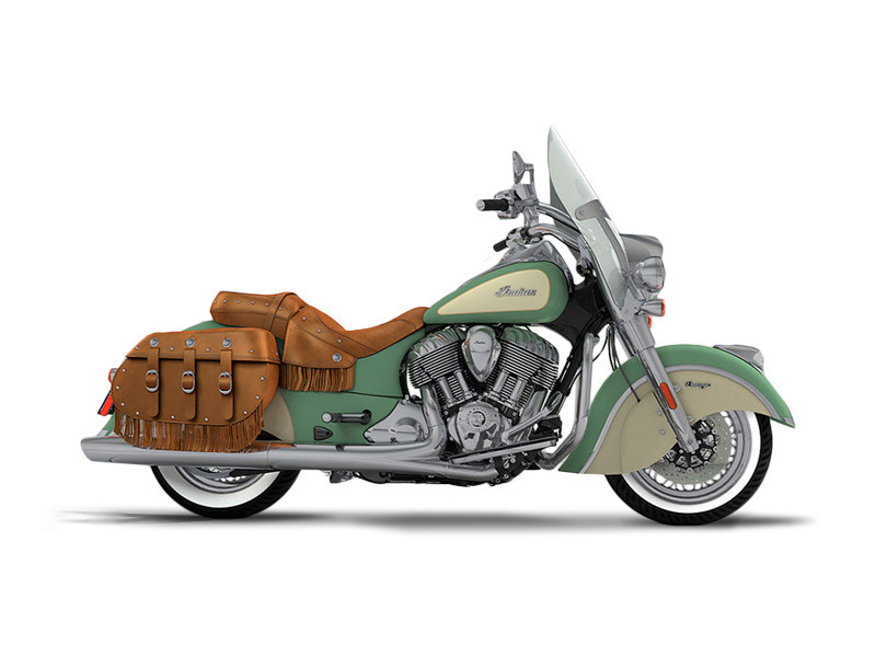2017 Indian Motorcycle Chief Vintage Willow Green Over Ivory Cream