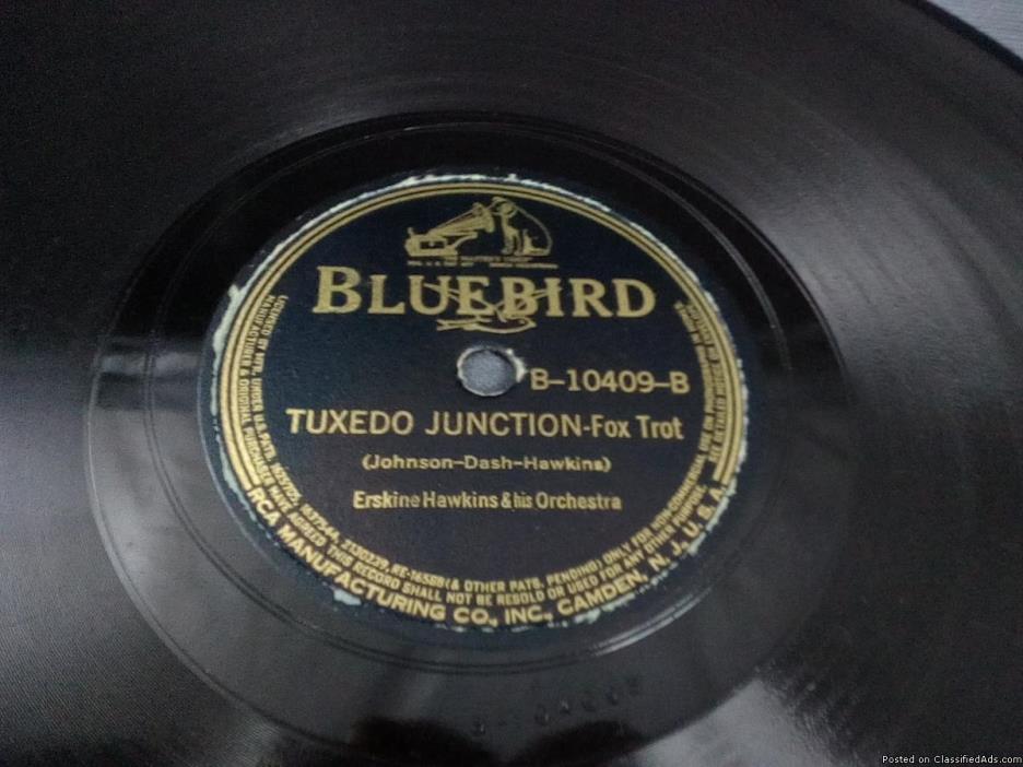 Original Erskin Hawkins 78 Tuxedo Junction on Blue Bird Records