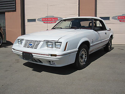 Ford : Mustang GT 350 ANNIVERSARY CONVERTIBLE 1984 ford mustang gt 350 convertible anniversary 100 original 20 740 miles