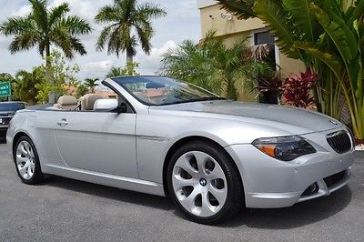 BMW : 6-Series Convertible 2005 bmw 645 ci 25 k miles florida convertible active steering 19 inch wheels