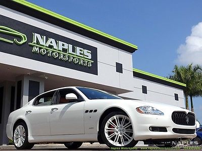 Maserati : Quattroporte 11 maserati quattroporte white cuoio white 19 wheels 135 390 msrp