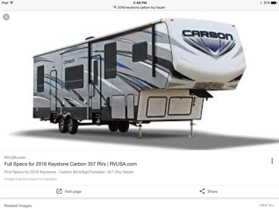2016 Keystone CARBON 357