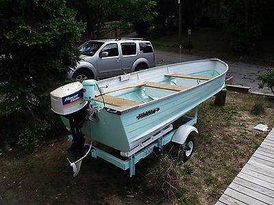STARCRAFT ALUMINUM BOAT,1969,69TEE NEE TRAILER,5.5HP OUTBOARD AND TROLLING MOTOR