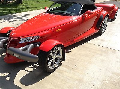 Plymouth : Prowler Chrome Wheels 1999 plymouth prowler 1189 miles with trailer never wrecked original paint