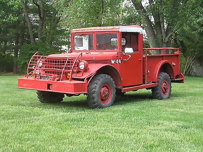 Dodge : Other M37  1958 dodge m 37 powerwagon ex military ex fire truck no reserve