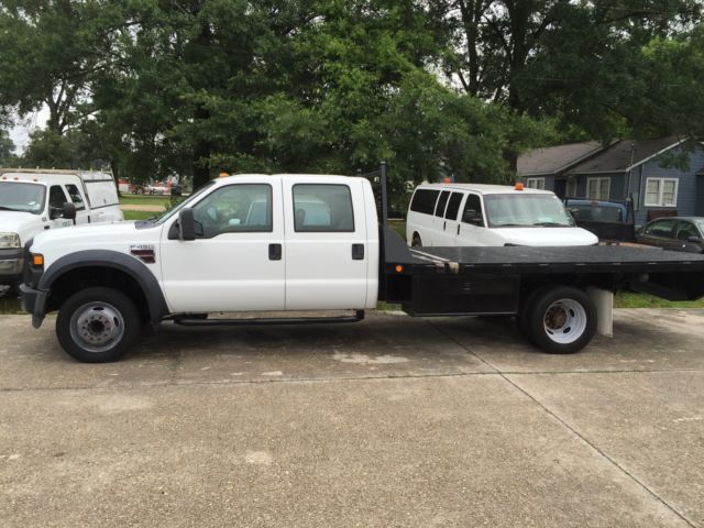 Ford : Other Pickups 2WD Crew Cab 2009 ford f 450 crew cab diesel 14 foot flatbed well serviced one owner f 550