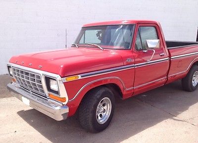 Ford : F-150 LARIAT 1979 ford f 150 ranger lariat long bed red