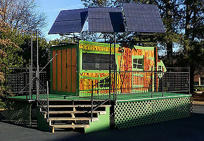 Solar Powered Concession Trailer with Tiny House and Stage Platform / Deck