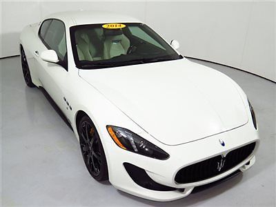 Maserati : Gran Turismo 2dr Coupe Sport 14 maserati granturismo s white on white gloss black wheels black piano wood