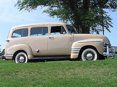 Chevrolet : Suburban 8 passenger wagon 1952 chevrolet chevy 235 advanced design suburban