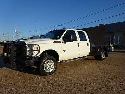 Ford : F-350 XL CREW CAB FLATBED DUALLY ONE OWNER 2011 FORD F350 XL DIESEL CREW CAB FLAT BED DUALLY EXTRA CLEAN