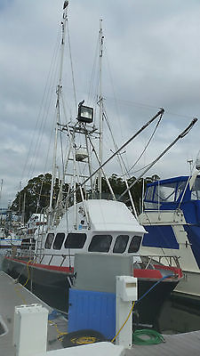 Charter fishing and commercial salmon fishing boat