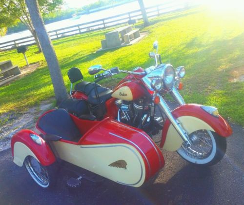 vintage indian motorcycle with sidecar for sale