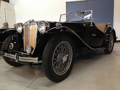 MG : T-Series TC 1948 mg tc roadster convertible frame off restoration with removeable top