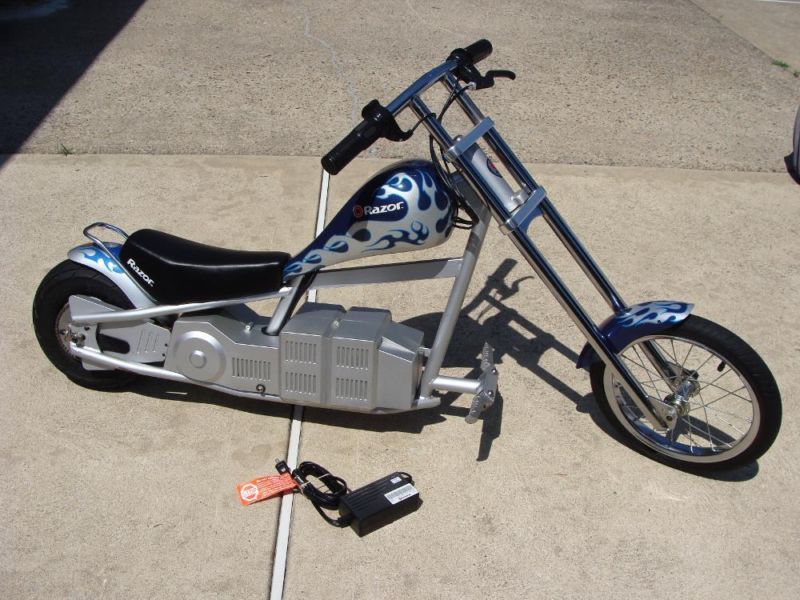 razor chopper electric motorbike