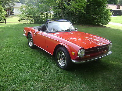 Triumph : TR-6 Conv Overdrive Transmission - $6500 In Recent Receipts - Completed Engine Rebuild -