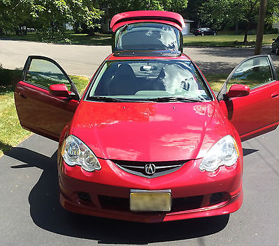 Acura : RSX Type S Acura RSX Type S RSX-S 2002 Red 6 Speed Manual VTEC Leather Spoiler CLEAN EXTRAS