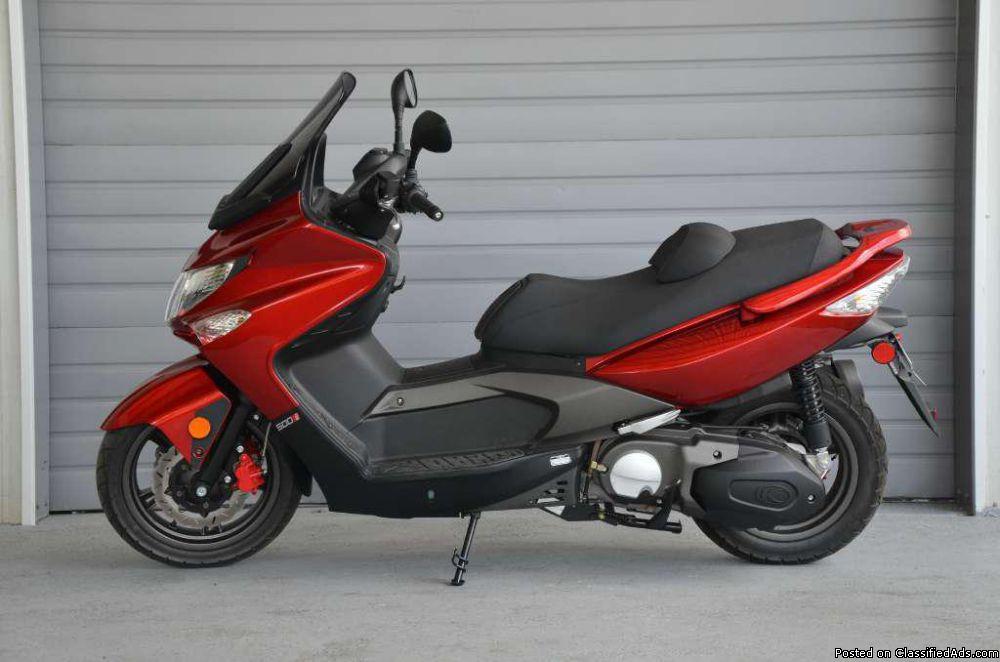 2010 Kymco Xciting 500 RI Scooter in Red, Only $3995 at Jim Potts Motor Group...