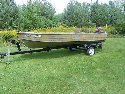 1968 16 ft Mirrocraft Aluminum Boat with 30 HP Mariner Outboard