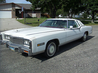 Cadillac : Eldorado Biarritz Coupe 2-Door 1978 cadillac eldorado biarritz coupe 7.0 l 425 c i v 8 white with white leather
