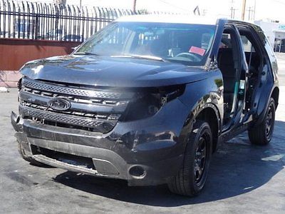 police interceptor ford explorer awd wrecked cars fixer priced salvage sell