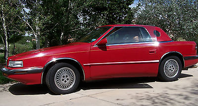 Chrysler : Other convertible 2-door 1989 chrysler tc by maserati red convertible sports car