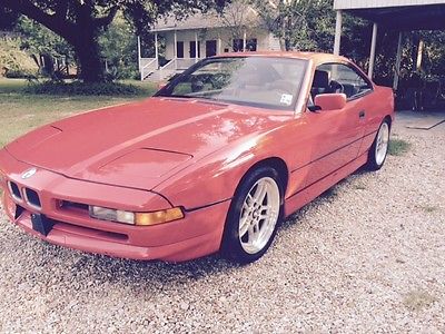 BMW : 8-Series 850i 1992 bmw 850 i v 12 6 speed manual red coupe