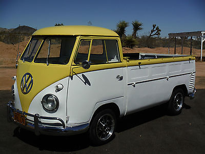 Volkswagen : Bus/Vanagon TRUCK 1956 volkswagen pickup truck california yellow and black plates restored
