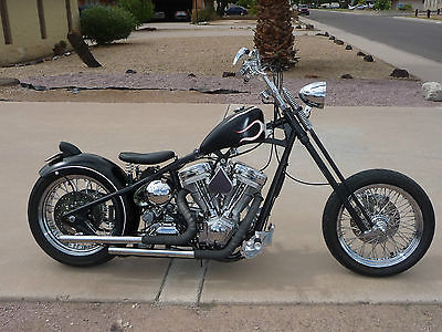 old school bobber motorcycle