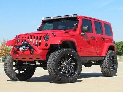 Jeep : Wrangler Customized 4X4 Unlimited Sahara Custom 4X4 Supercharged! Over $80k Invested! Fire Cracker Red!