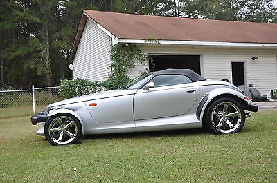 Plymouth : Prowler Silver Silver Show Stopper! 2000 Plymouth Prowler Base Convertible 2-Door 3.5L