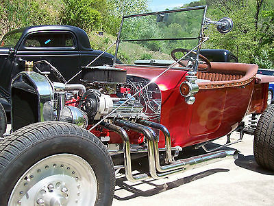 Ford : Other Pickups chrome 1923 t bucket ford roadster pickup candy red