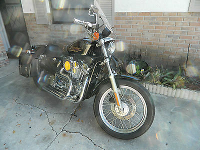 Harley-Davidson : Sportster 2000 harley black 883 sporstewith 14 600 miles all chromed out mint condition