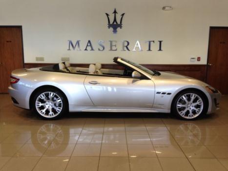 Maserati : Other 2dr Conv Gra 2013 maserati granturismo convertible sport silver on bianco only 900 miles
