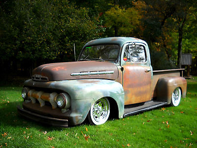 Ford : Other Pickups 51 ford f 1 f 100 short bed patina street rod new 350 driveline a c turn key solid