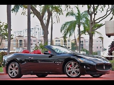 Maserati : Gran Turismo S Convertible BLACK $675.00 A MONTH 2011 RED LEATHER PIANO BLACK WOOD CONVERTIBLE