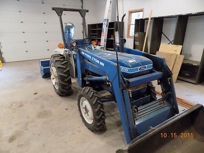 FORD 1710 TRACTOR WITH 770B FRONT LOADER AND SNOW BLOWER