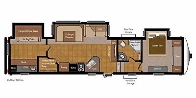 2012 Keystone Copper Canyon Fifth Wheel 324FWBHS - Great Condition