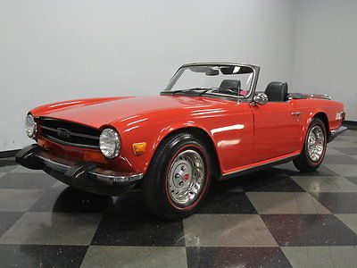 Triumph : TR-6 2.5 l 6 cyl 4 spd manual pwr front discs great roadster tons of records