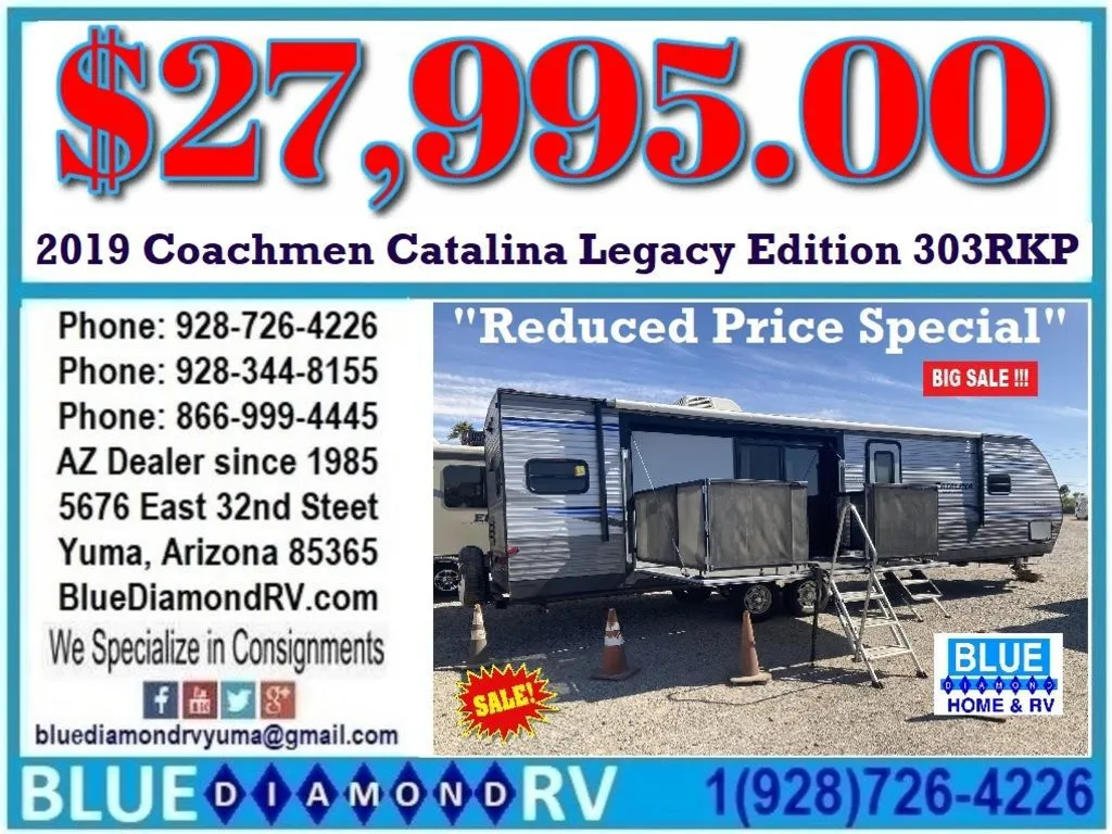 2019 Coachmen Catalina Legacy Edition 303RKP