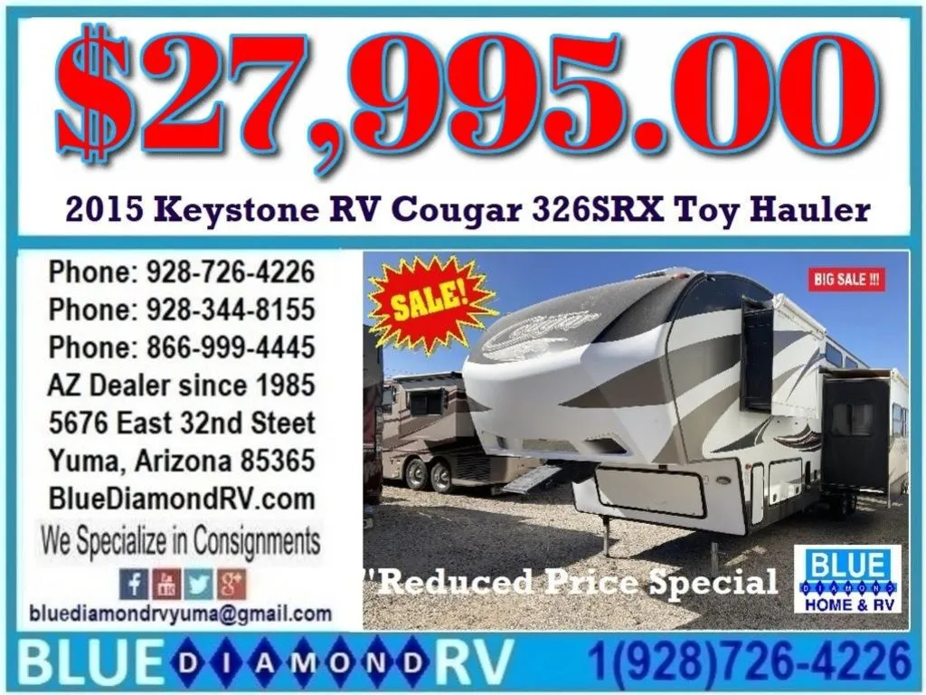 2015 Keystone RV Cougar 326SRX